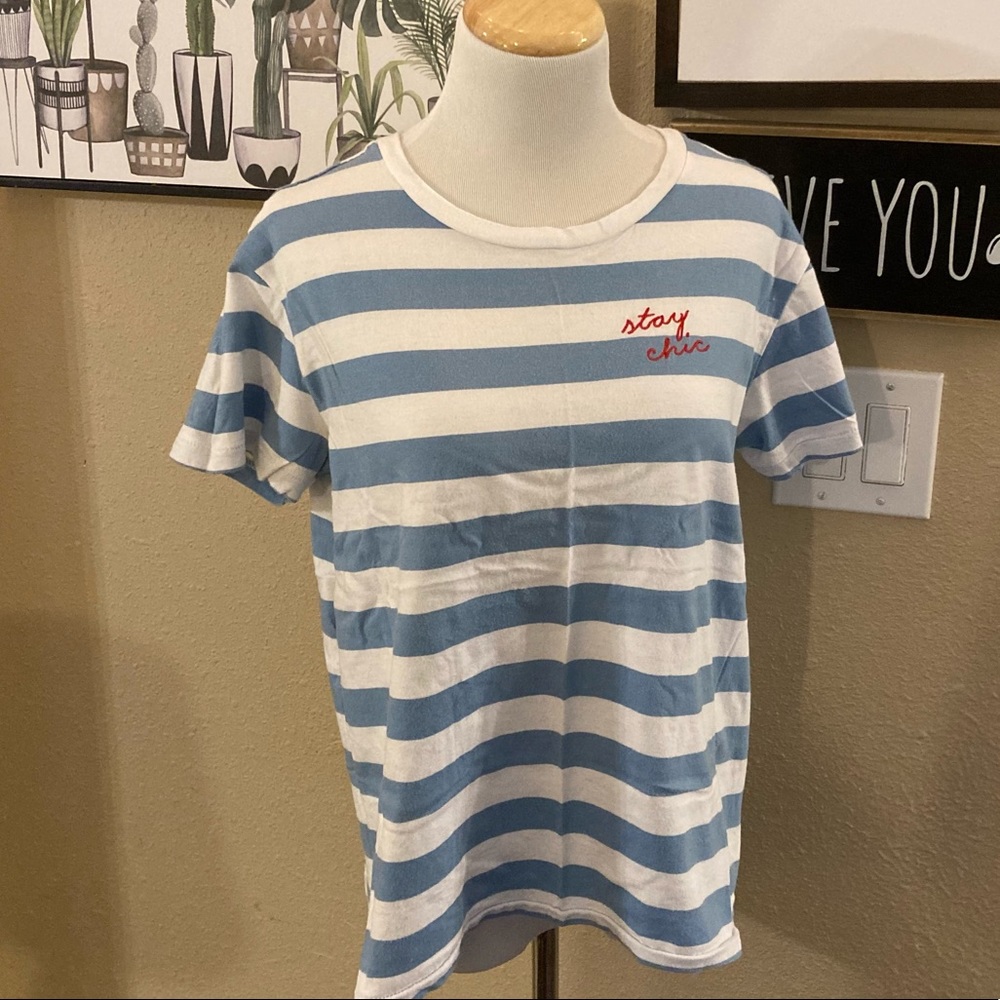 Striped Graphic Tee XL